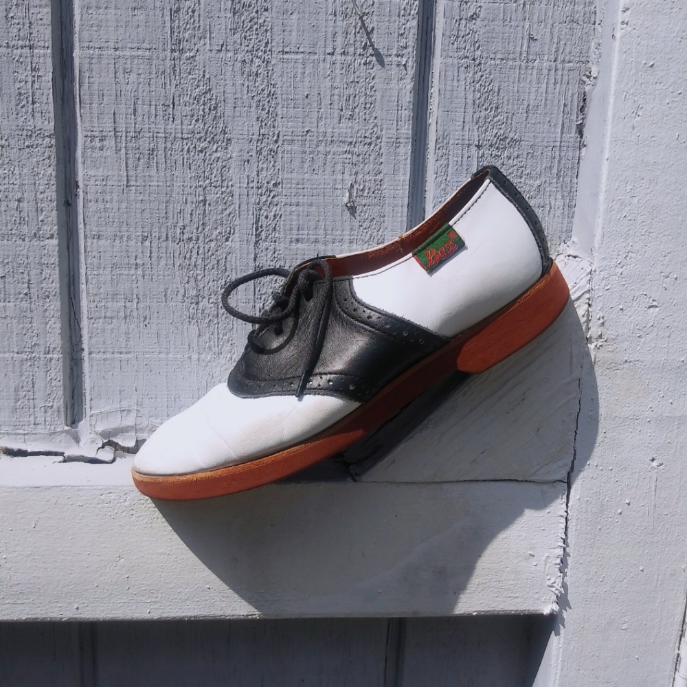 VTG G. H. Bass & Co. Leather Saddle Oxford Shoes